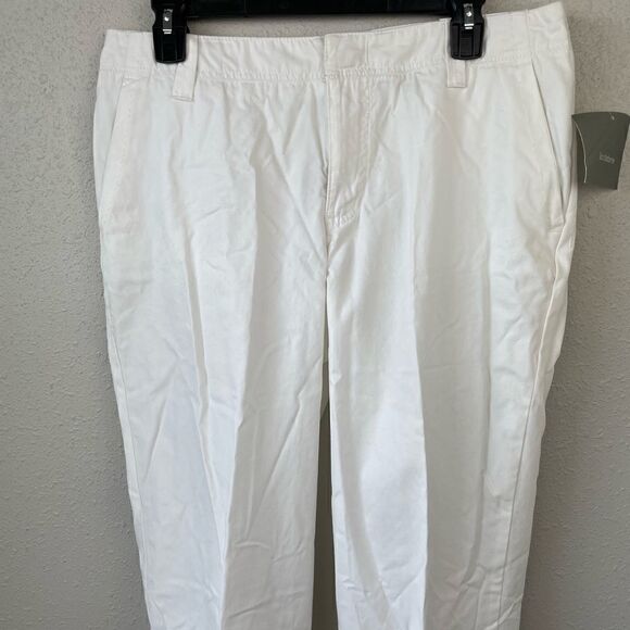 NWT Liz Claiborne White Sloan Pants Size 10 - Picture 2 of 10